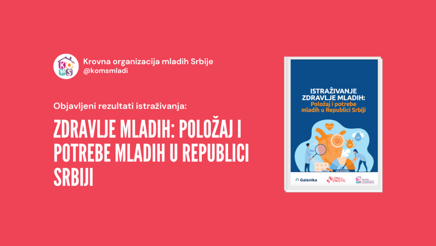 Objavljeni rezultati istraživanja Zdravlje mladih: Položaj i potrebe mladih u Republici Srbiji