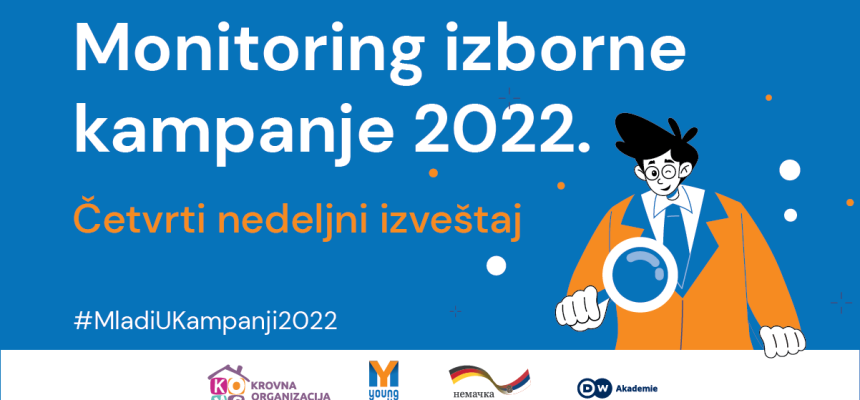 Četvrti nedeljni izveštaj Monitoringa izborne kampanje 2022.