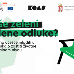 Novi digitalni vodič o zelenoj agendi za mlade: „Previše zeleni za zelene odluke?”