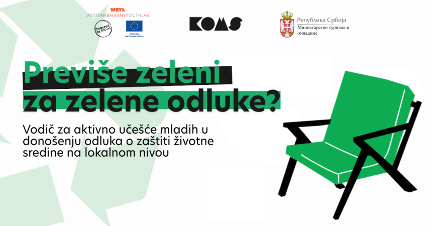 Novi digitalni vodič o zelenoj agendi za mlade: „Previše zeleni za zelene odluke?” Novi digitalni vodič o zelenoj agendi za mlade: „Previše zeleni za zelene odluke?”